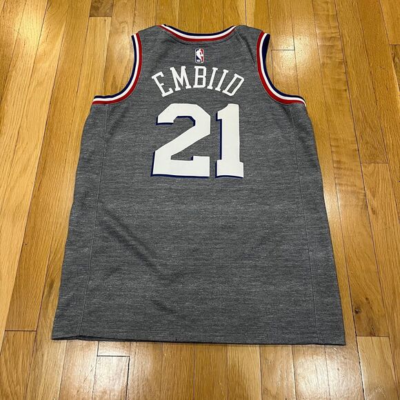 Nike Philadelphia 76ers Joel Embiid 2018-19 City Edition Jersey Swingman Men’s M - Picture 2 of 10